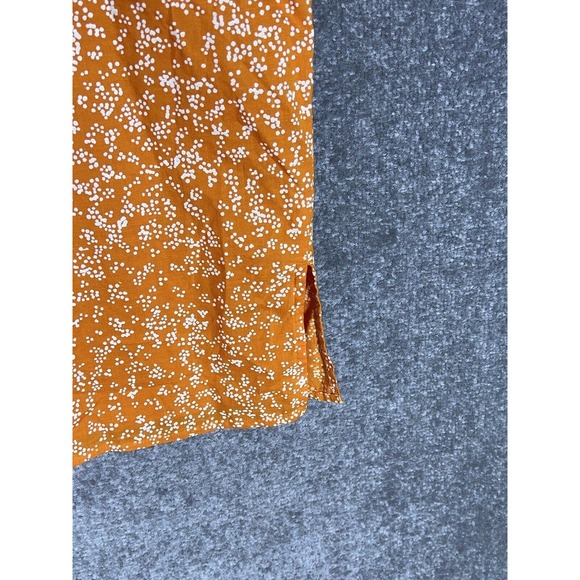 Style & Co Cuffed Sleeve Button Up Shirt Womens‎ Size XL Orange Chest Pocket - Picture 5 of 8